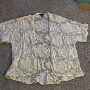 Vintage Forever 21 Lace Kimono, S